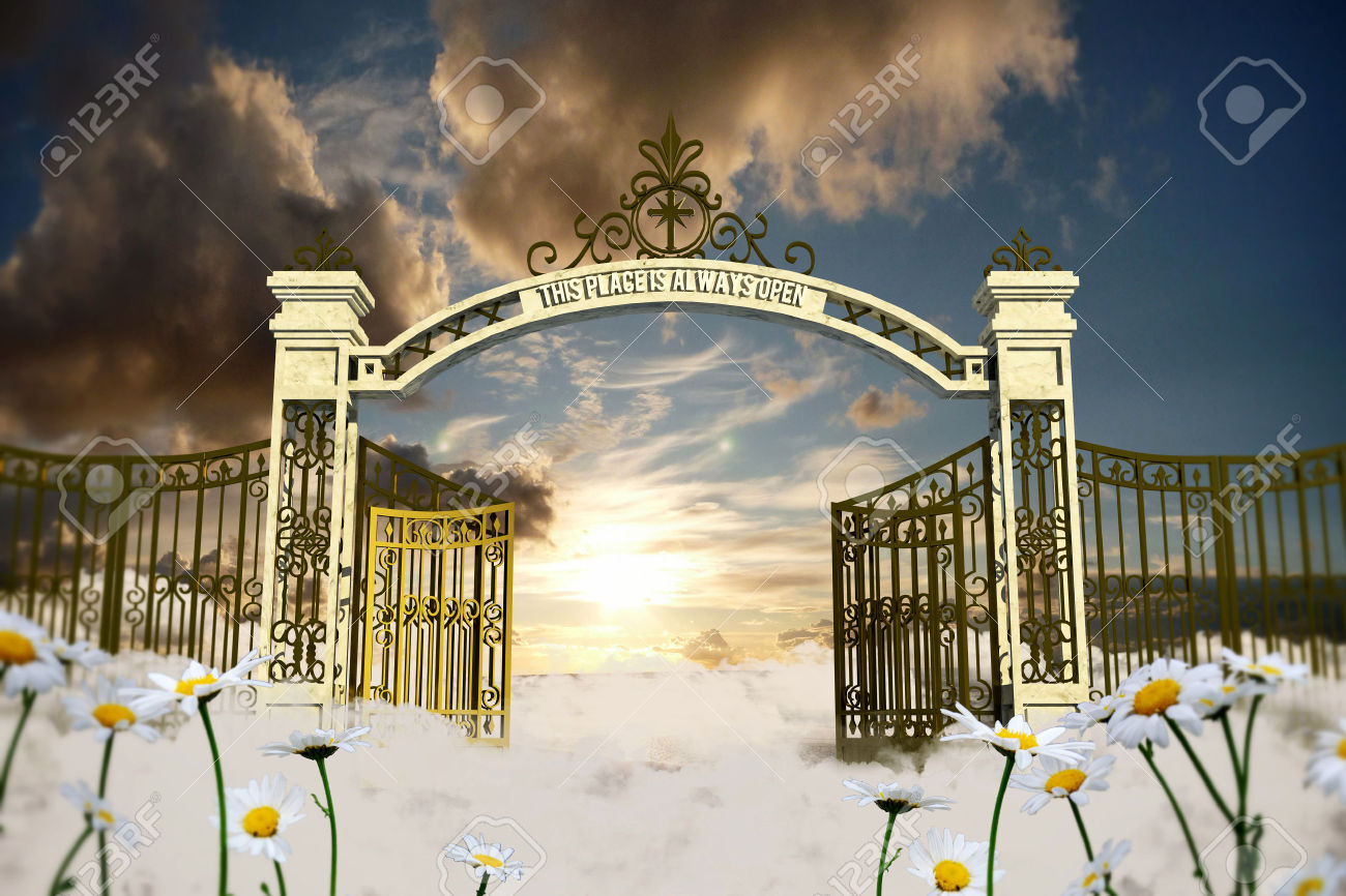 clip art pearly gates heaven - photo #32